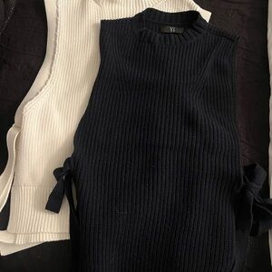 Black Sleeveless Sweater
